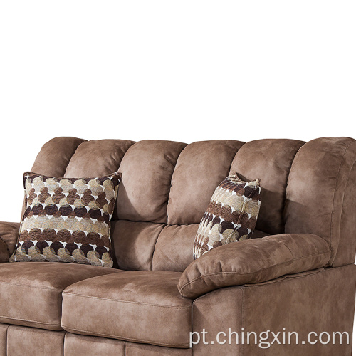 Conjuntos de sofá de tecido secional para sofá de dois lugares para sala de estar
